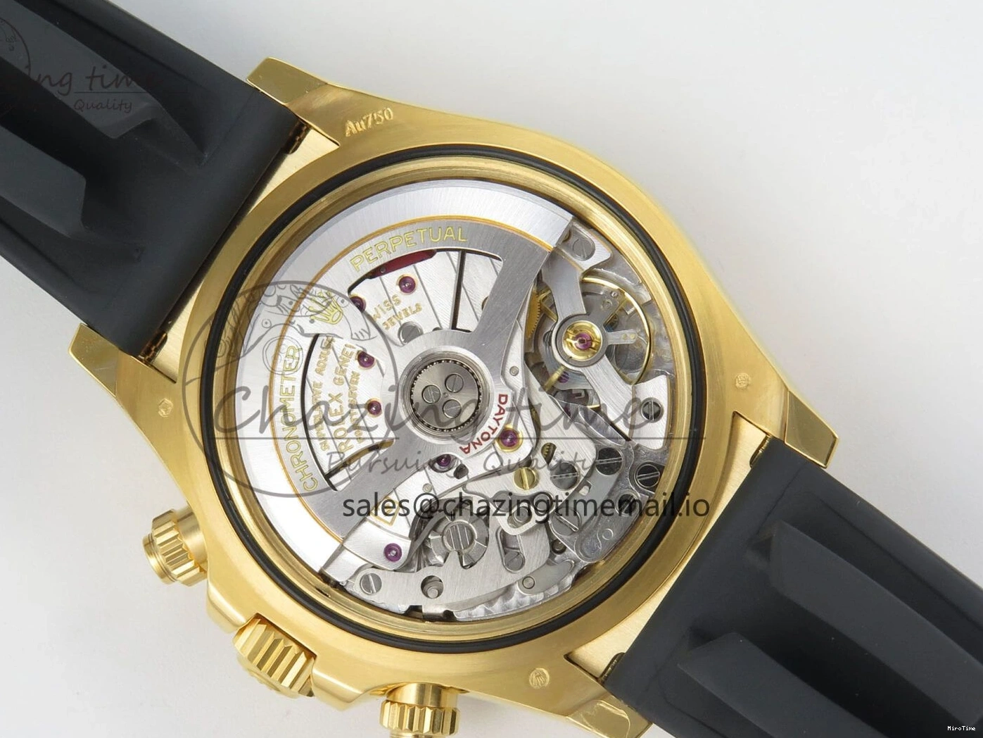 MiroTime 0524 Daytona 126518 VSF 1:1 Best Edition YG Black Dial on Oysterflex Strap VS4131 V2 (Weighted) Refined 329